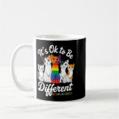 Het Is Oké Om Anders Te Zijn Kat Puzzel Schattig A Koffiemok (Links)