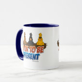 Het is oké om anders te zijn mok (Voorkant links)