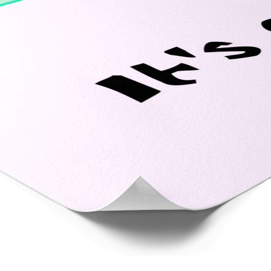 Het is oké om anders te zijn! poster (Hoek)