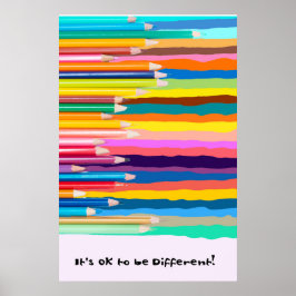 Het is oké om anders te zijn! poster