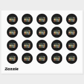Het is oké om anders te zijn Schattige Diversiteit Ronde Sticker (Vel)