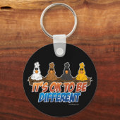 Het is oké om anders te zijn sleutelhanger (Voorkant)