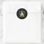 Het Is Oké Om Anders Te Zijn Smile Face Puzzel Aut Ronde Sticker (Tas)
