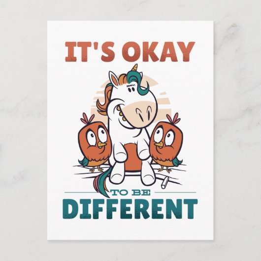 Het is oké om anders te zijn Uitnodiging (Voorkant)