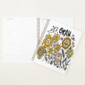 Het Is Oké Om Boho Bloemen Planner Te Gebruiken (Display)