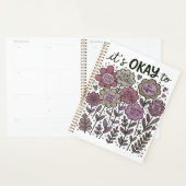 Het Is Oké Om Boho Bloemig Te Zijn Planner (Display)