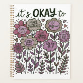 Het Is Oké Om Boho Bloemig Te Zijn Planner (Voorkant)