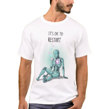 Het is oké om Cyber esthetische heren t-shirt opni
