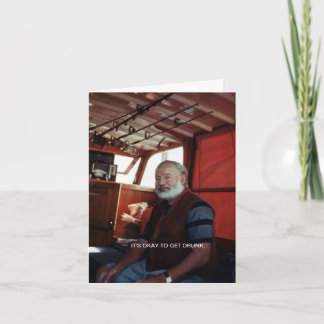 Het is oké om Drink™ Wenskaart te krijgen Kaart