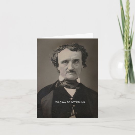 Het is oké om Drink™ Wenskaart te krijgen Kaart (Voorkant)