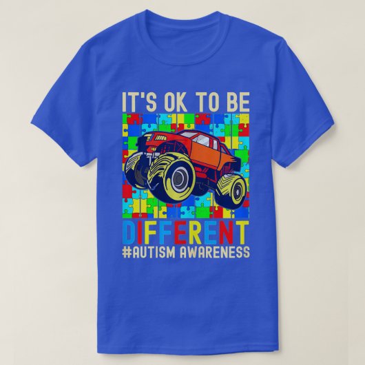 Het is oké om een ander Autism Bewustmager T te zi T-shirt (Design voorkant)