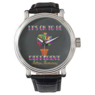 Het is oké om een ander Autisme bewustzijn te zij Horloge