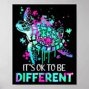Het is oké om een ander autisme te zijn dan Puzzle Poster