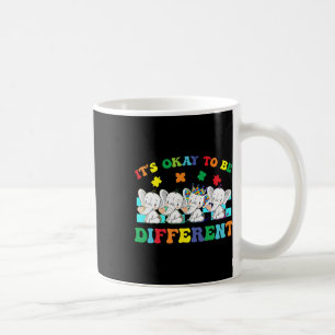 Het is oké om een ander Elephant Autisme bewustzij Koffiemok