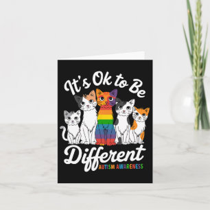 Het is oké om een ander kattenpuzzelstukje te zijn kaart