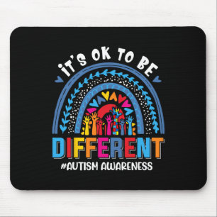 Het is oké om een andere Autism Awareness Leopard Muismat