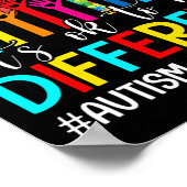 Het is oké om een andere Autism Awareness Leopard Poster (Hoek)