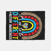 Het is oké om een andere Autisme Bewustmakingsdag  Fleece Deken (Voorkant (Horizontaal))