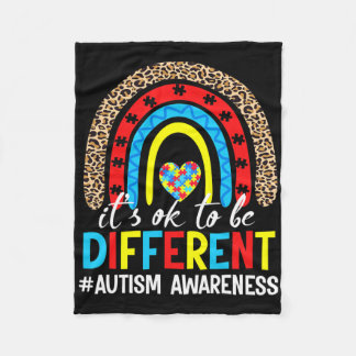 Het is oké om een andere Autisme Bewustmakingsdag  Fleece Deken