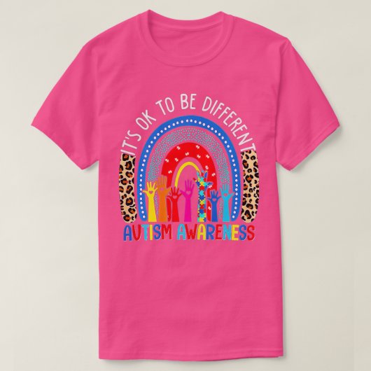 Het is oké om een andere autisme-bewustmakingsluip t-shirt (Design voorkant)