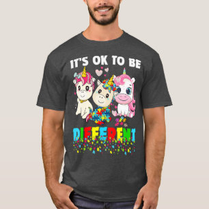 Het is oké om een andere autisme van Unicorn te zi T-shirt