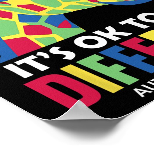 Het is oké om een andere autistische autist te zij poster (Hoek)