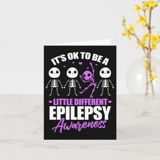 Het is oké om een beetje anders te zijn - Epilepsi Kaart (Gele Bloem)