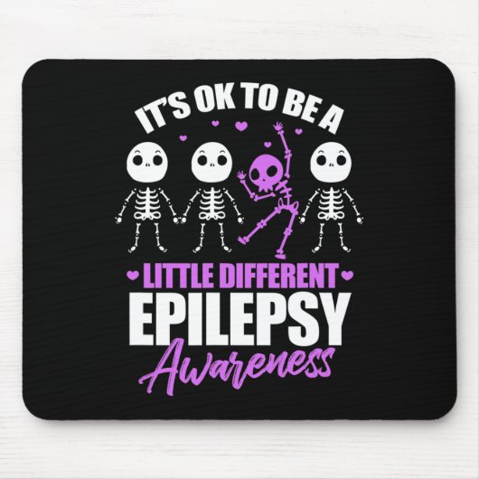 Het is oké om een beetje anders te zijn Epilepsie Muismat (Voorkant)