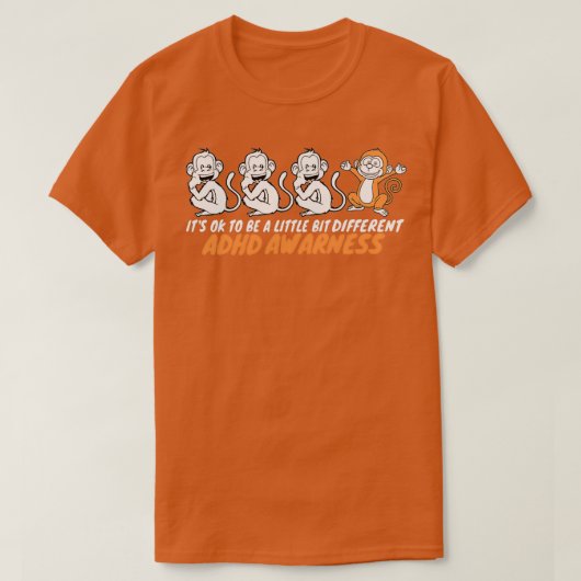 Het is oké om een klein DIander ADHD-bewustzijn te T-shirt (Design voorkant)