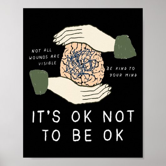 Het is oké om geen goed bewustzijn te zijn voor ze poster (Voorkant)