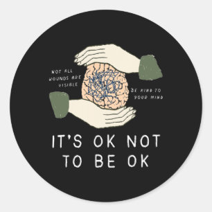 Het is oké om geen goed bewustzijn te zijn voor ze ronde sticker