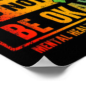 Het is oké om geen goede menselijke breinbegeleide poster (Hoek)