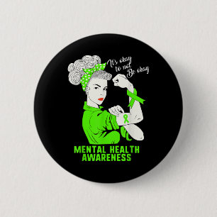 Het is oké om geen goede vrouwelijke geestelijke g ronde button 5,7 cm