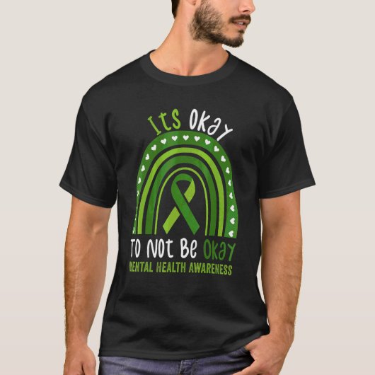 Het is oké om geen OK Mental Health Awareness Boho T-shirt (Voorkant)