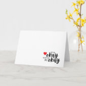 Het is oké om geen Wenskaart te zijn Kaart (Gele Bloem)