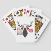 Het Is Oké Om Ho Ho Te Zeggen Pokerkaarten (Achterkant)