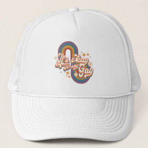 Het is oké om homo te zeggen - LGBTQ Rainbow Pride Trucker Pet