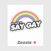 Het is oké om homo te zeggen sticker (Vel)