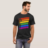 Het is oké om homo te zeggen t-shirt (Voorkant volledig)
