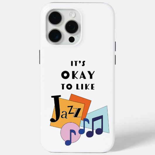 Het is oké om Jazz V.2 leuk te vinden Case-Mate iPhone Case (Achterkant)