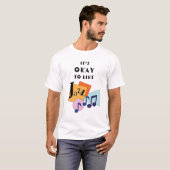 Het is oké om Jazz V.2 leuk te vinden T-shirt (Voorkant volledig)