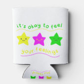 Het is oké om je gevoel te voelen (1) blikjeskoeler (Achterkant)