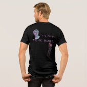 HET IS OKÉ OM MANISCH TE ZIJN Tri-Blend SHIRT (Achterkant volledig)