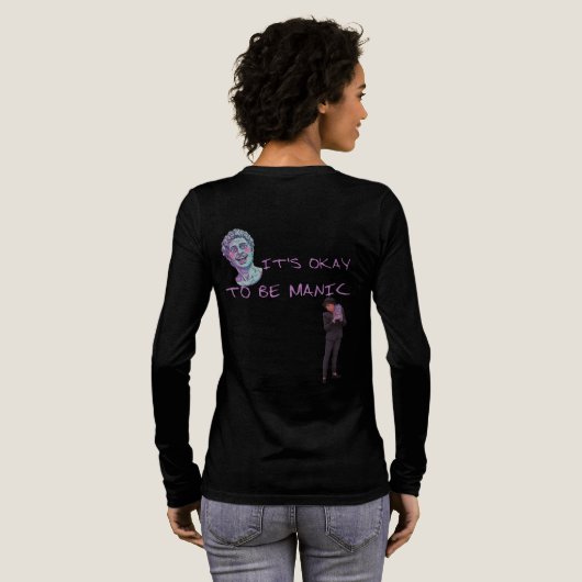 HET IS OKÉ OM MANISCH TE ZIJN Tri-Blend SHIRT (Achterkant)