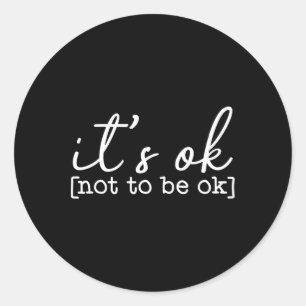 Het is oké om niet goed bewust te zijn van de gees ronde sticker