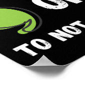 Het is oké om niet goed bewust te zijn van geestel poster (Hoek)