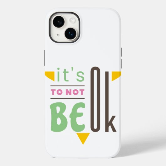 Het is oké om niet in orde te zijn. Case-Mate iPhone case (Achterkant)