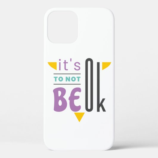 Het is oké om niet in orde te zijn. Case-Mate iPhone case (Achterkant)