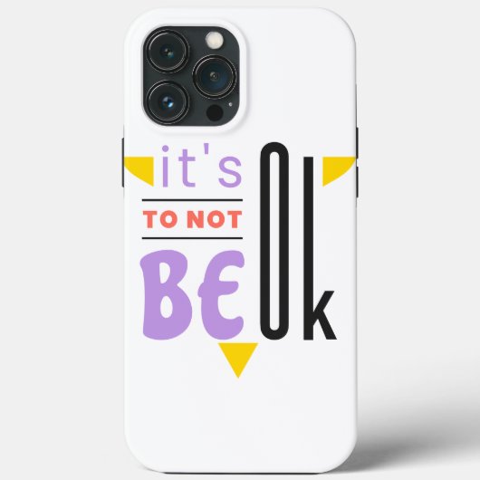 Het is oké om niet in orde te zijn. Case-Mate iPhone case (Achterkant)