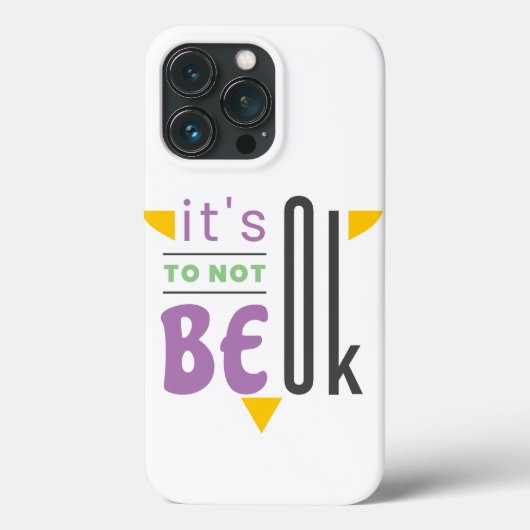 Het is oké om niet in orde te zijn. Case-Mate iPhone case (Achterkant)